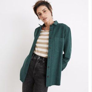 Madewell flannel oversized ex-boyfriend swing shirt - L